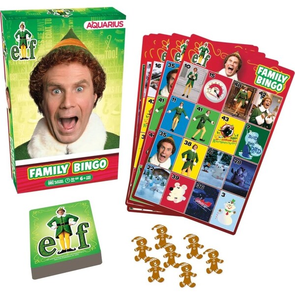 Aquarius Christmas Elf Movie Family Bingo Party Kids/Children Play Card Game 6+