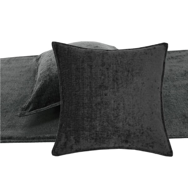 Parker Charcoal Bed Runner & Cushion Set - King