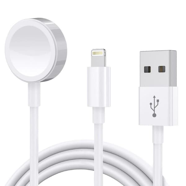 ZUSLAB 2 in 1 iPhone & Apple Watch Magnetic Charger Charging Cable for Watch 8 7 6 5 SE 4 3 2 1 & iPhone 14/13/12/11 Pro MAX/Mini/XR/XS/8/7/Plus/6S/SE/iPad