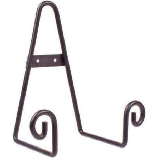 Entree Scroll Plate Stand - Black Large