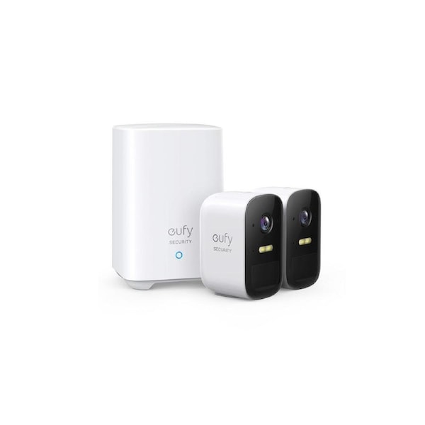 EUFY SECURITY CAM 2C PRO 2K SECURITY KIT 2PACK PLUS HOMEBASE 2 UNIT