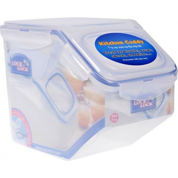 LocknLock 5L Easy Pour Rice Case Sweets/Snacks Storage Plastic Container