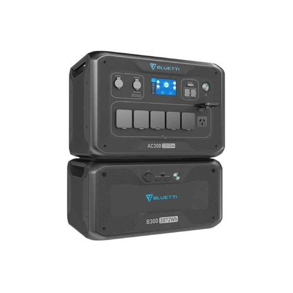 Bluetti AC300 + B300 Portable Power Station & Backup Battery 3000W