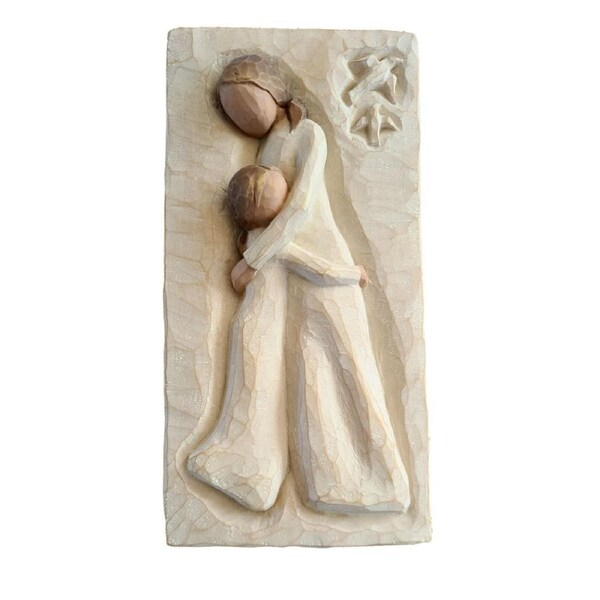 Willow Tree Mother Daughter Plaque Protect and Cherish by Susan Lordi 26505