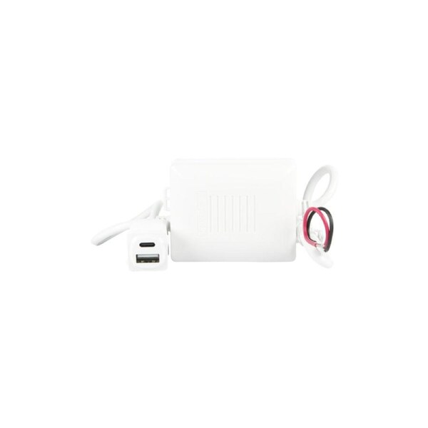 CSG MUSB31RC - Dual USB-C Fast Charge Mechanism - White