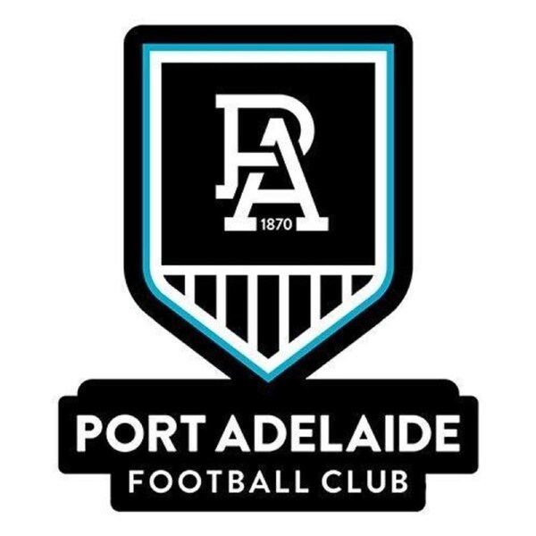 AFL Logo Sticker - Port Adelaide Power - 16cm x 21cm Decal