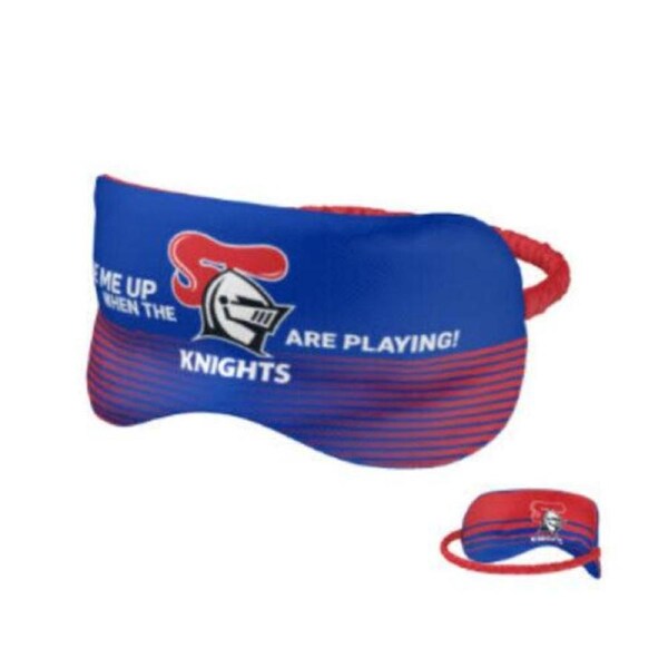 NRL Sleep Mask - Newcastle Knights - Reversible - Washable - One Size