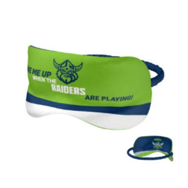 NRL Sleep Mask - Canberra Raiders - Reversible - Washable - One Size