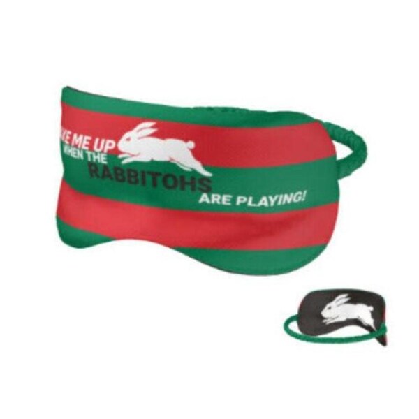 NRL Sleep Mask - South Sydney Rabbitohs - Reversible - Washable - One Size