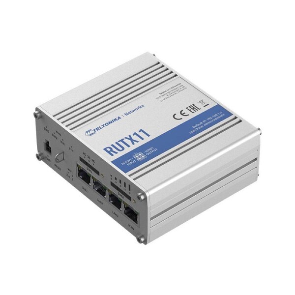 TELTONIKA RUTX11 - Instant LTE Failover - Reliable and Secure CAT6 Dual SIM 4G LTE Router/Firewall with Dual Band WiFi 802.11ac, GNSS/GPS and Bluet