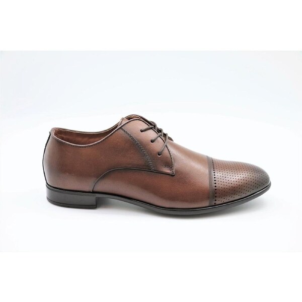 Massa Michael Mens Leather Shoes Formal Dress Work - Brown UK 12