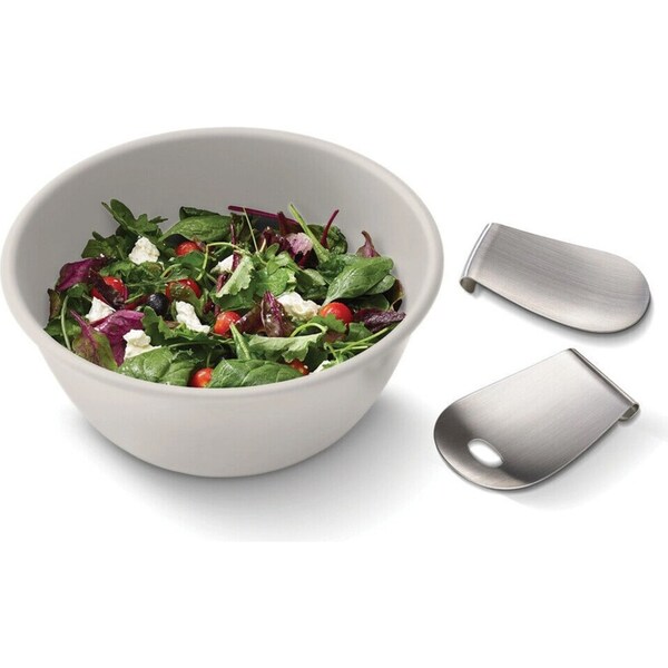 Joseph Joseph Uno Salad Bowl & Server Set Stone 20155