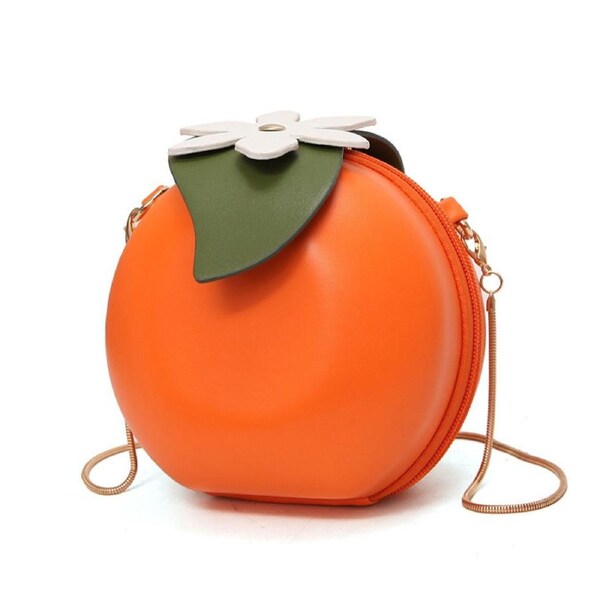Nevenka New Cute Fruits Orange Crossbody Bags Chain Shoulder Bag