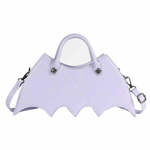 Nevenka Women Novelty Bat Shoulder Bag Fashion Halloween Handbags-Purple
