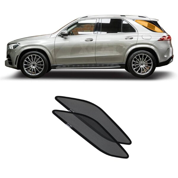 Port Window Sun Shade for Mercedes-Benz GLE 2018-Onwards Car Sun Blind Mesh Third Row Window