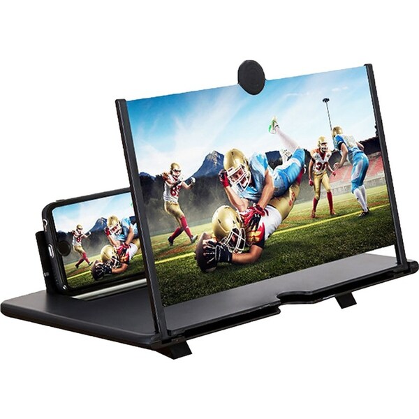 14 inch 3D Mobile Phone HD Screen Magnifier Folding Stand-black