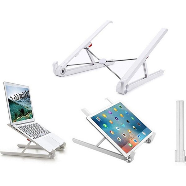 Portable Adjustable Laptop Stand for 11-15.6" Devices-White