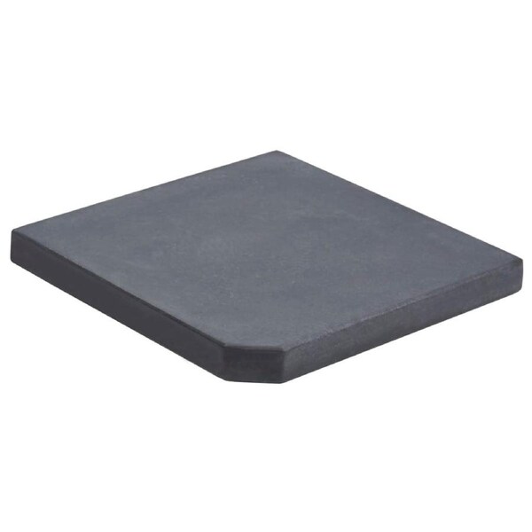 Umbrella Weight Plate Black Granite Square 25 kg vidaXL