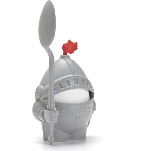 Peledesign 12.5cm Knight Arthur Boiled Egg Cup Holder Storage Serving Stand Grey