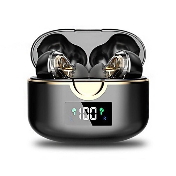 Dual Dynamic Four Speakers 4D Subwoofer Surround Bluetooth Headset-Black