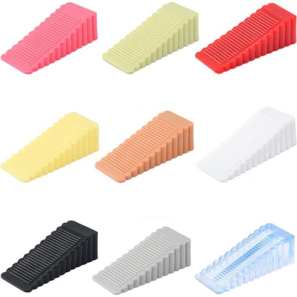 9Pcs Safety Silicone Door Stop Block Wedge Doorstops