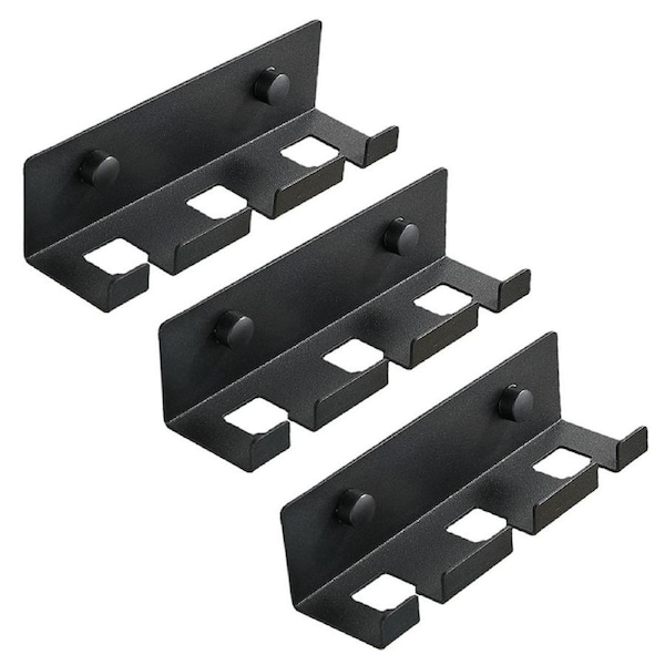 3Pcs Plug Holder Stainless Steel Hook Rack