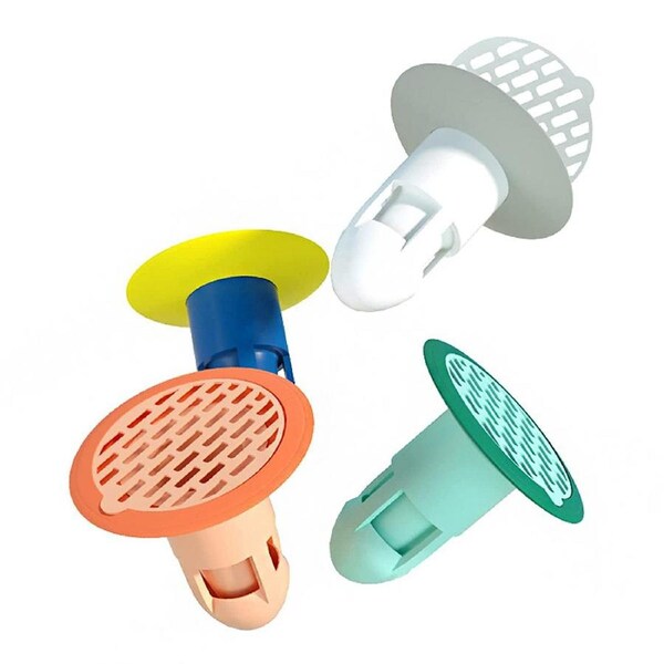 4Pcs Deodorant Floor Drain Core Toilet Sewer Floor Drain Filter-4 Color