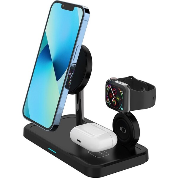 15W Magnetic 3-in-1 Wireless Charger Dock Station For iPhone