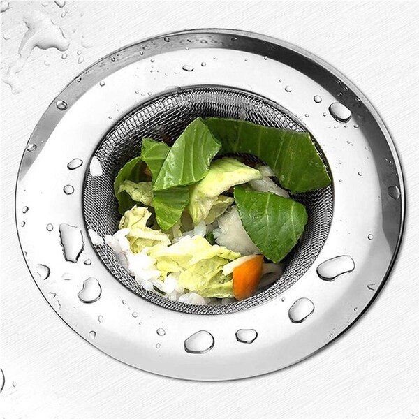 8pcs Stainless steel sink filter screen sewer anti-clogging floor drains