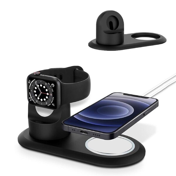 2-in-1 Silicone Stand MagSafe Charger Stand Apple Watch Stand