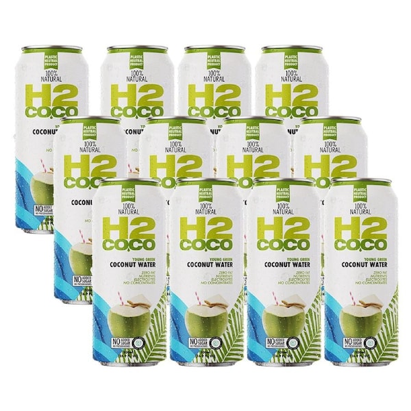H2 Coco 500Ml Coconut Water 12 Pack