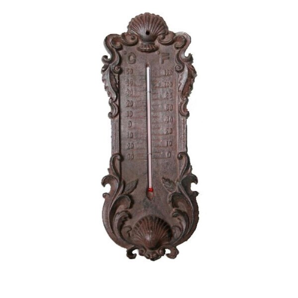 Mr Gecko Thermometer Elegant Handcrafted Indoor/Outdoor Cast Iron Antique Rust