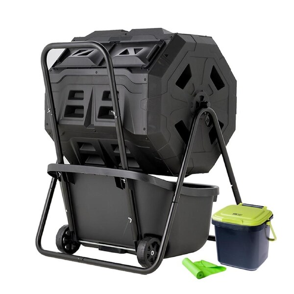 ROTO 160L Tumbler with Cart, 7L Caddy & 20 bags