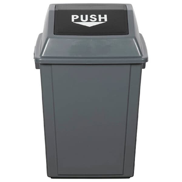 Cleanlink Kitchen/Office Rubbish/Waste 40L Bin Garbage Can w/ Bullet Lid Grey