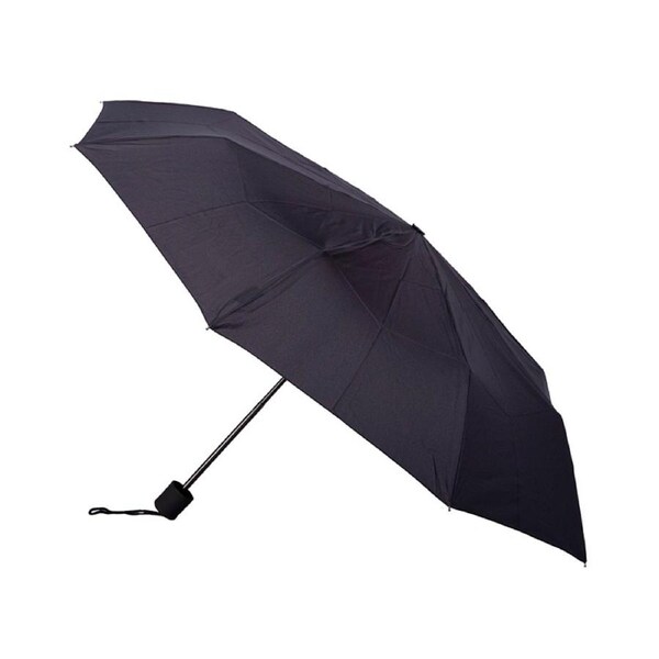 Clifton Women's Folding 96cm Mini Maxi Windproof Umbrella UV Sun Shade Black
