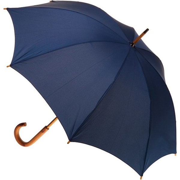 Clifton Women's Walking 103cm Wood Handle Windproof Umbrella Sun Shade Navy