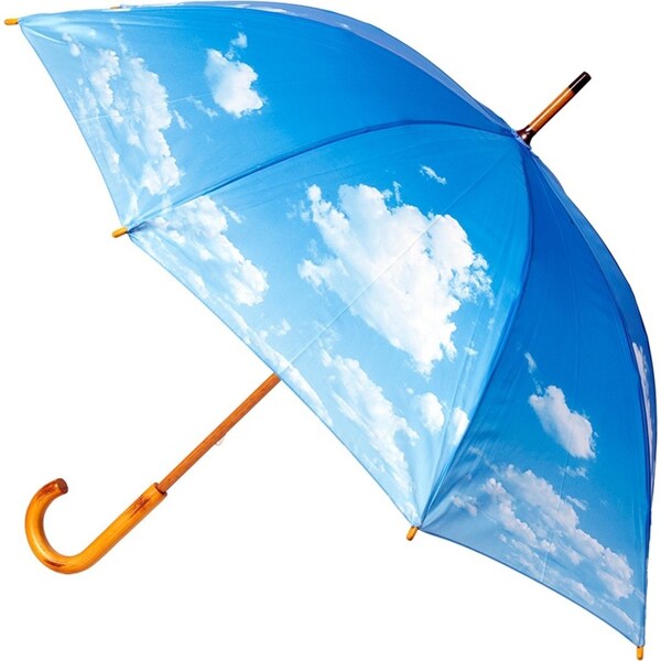 Clifton Women's Walking 103cm Wood Handle Windproof Umbrella Sun Shade Cloud