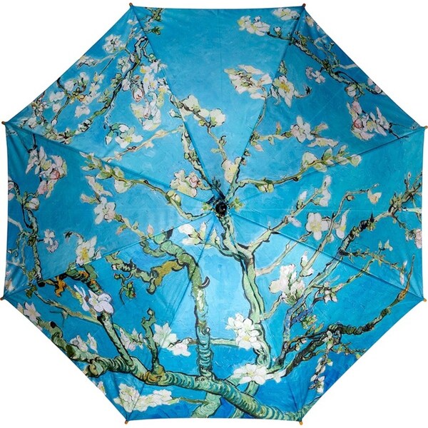 Clifton Women's Walking 103cm Wood Handle Windproof Umbrella Almond Blossom