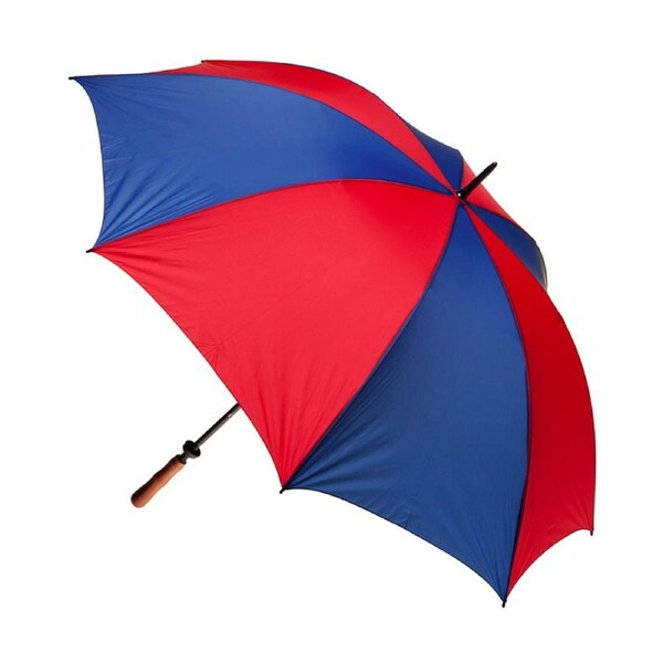 Clifton Albatross Golf 132cm Manual Windproof Umbrella Wood Handle Red/Royal