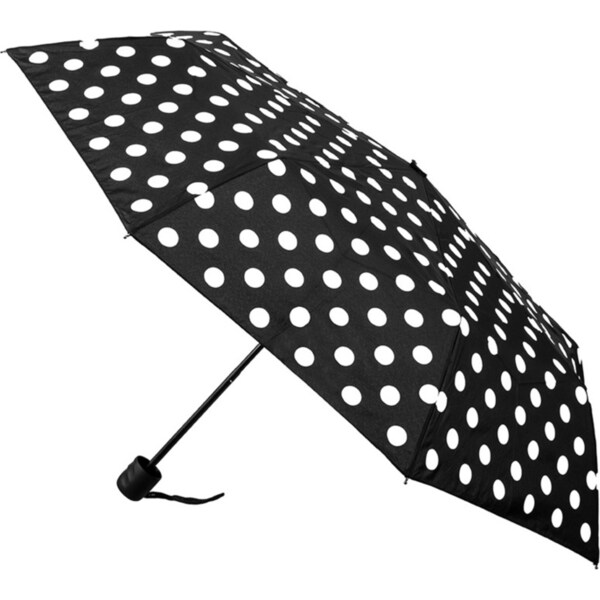 Clifton Women's Folding 98cm Deluxe Mini Maxi Umbrella UV Protector White Spots