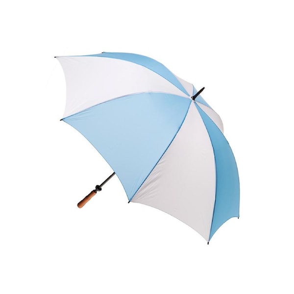 Clifton Albatross Golf 132cm Manual Windproof Umbrella Wood Handle Sky/White
