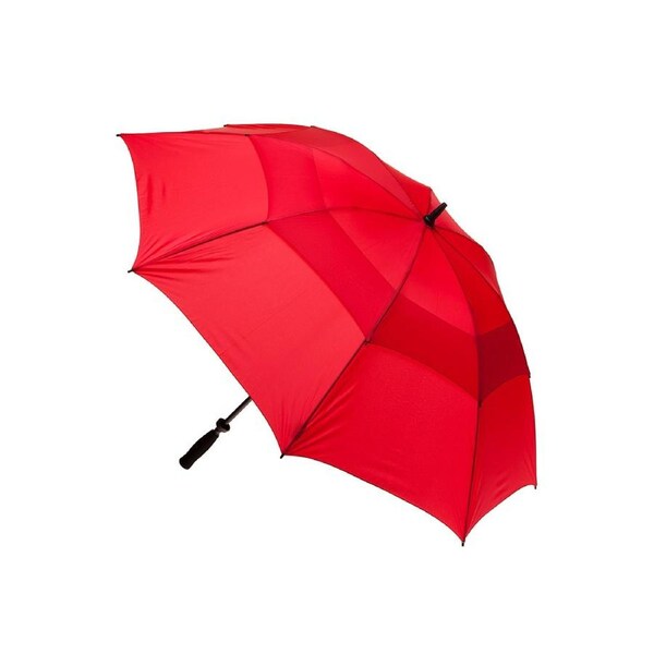 Clifton Windpro Golf 136cm Manual Open Vented Windproof UPF50+ UV Umbrella Red