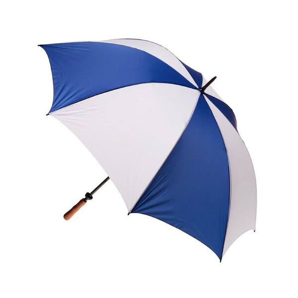 Clifton Albatross Golf 132cm Manual Windproof Umbrella Wood Handle Royal/White