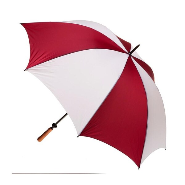 Clifton Albatross Golf 132cm Manual Open Windproof Umbrella Shade Burgundy/White