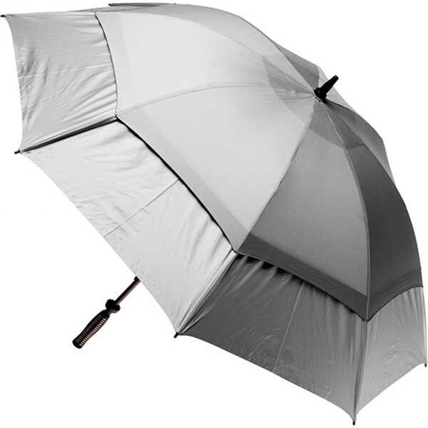 Clifton Golf Reinforced Hurricane 133cm Windproof Manual Umbrella Silver/Silver