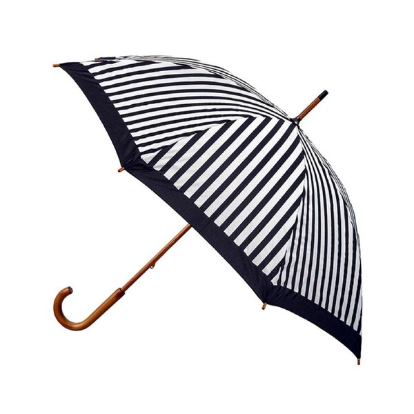 Clifton Women's Walking 103cm Wood Handle Umbrella UV Sun Shade/Cover Stripes