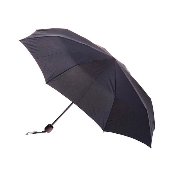 Clifton Men’s Deluxe Mini Maxi 96cm Folding Wind Resistant UPF50+ Umbrella Black
