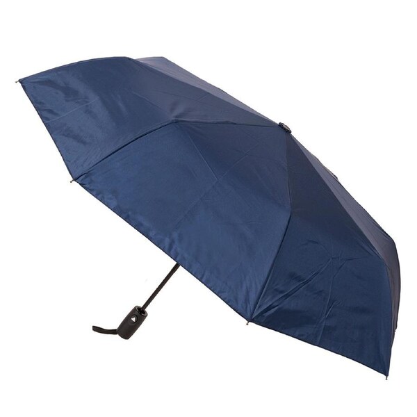 Clifton Women's Folding 100cm Auto Open Wind Resistant Umbrella UV Shade Navy