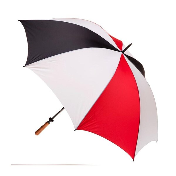 Clifton Albatross Golf 132cm Manual Open Windproof Umbrella Black/Red/White