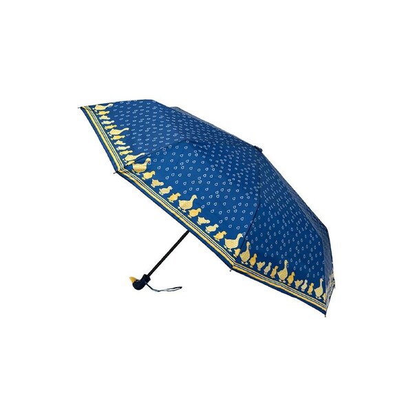 Clifton Women's Folding 100cm Duck Handle/Print Umbrella UV Sun Shade/Cover Navy